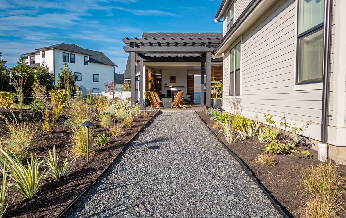 Gravel Walkways and planting