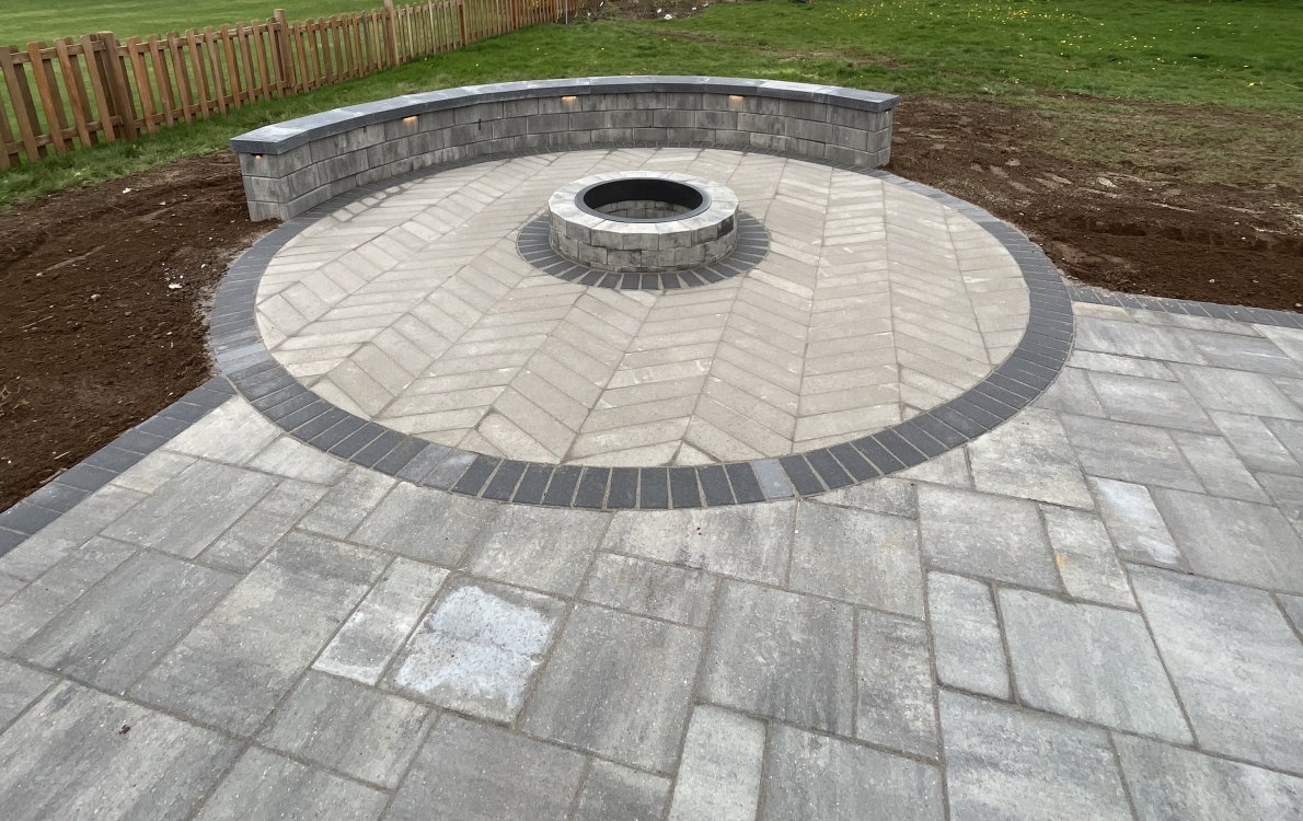 Firepit and paver patio