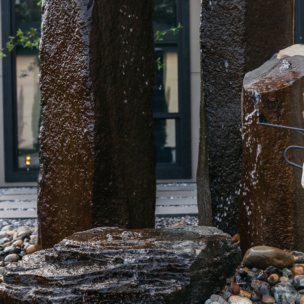 A waterfeature fountainscape