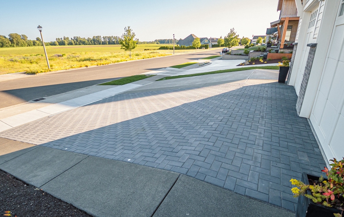 Paver driveway