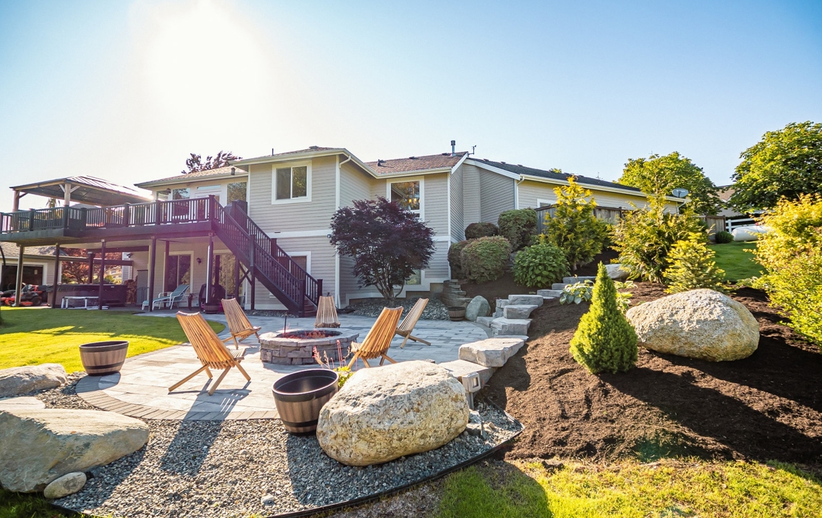 Paver Patio and hardscape fire pit